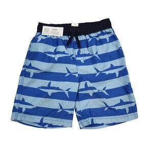 Gymboree Shorts Boys 6 Blue Dolphin Drawstring Stretchable Waist Bottoms